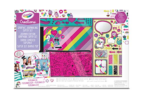 CRAYOLA 04-1043 Super Set Pop Tagebuch zum Selbstgestalten mit Zubehör von CRAYOLA