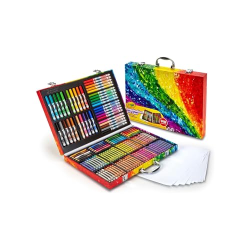 CRAYOLA 04-1054 Arcoiris Artist's Briefcase Pieces Spiel, Mehrfarbig, 140 Count (Pack of 1) von CRAYOLA