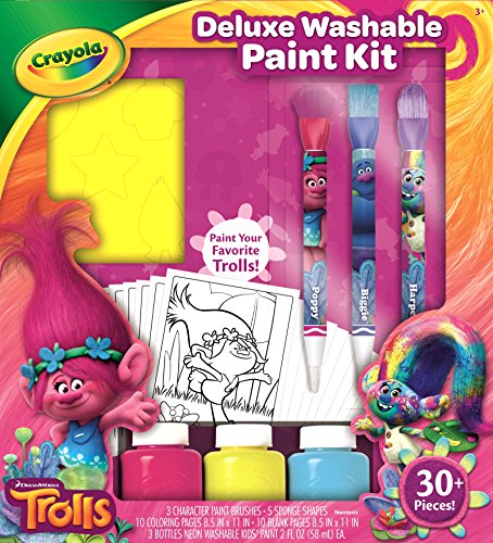 CRAYOLA 54-0156-0-000 - Trolls, Deluxe Malset mit auswaschbaren Farben von CRAYOLA