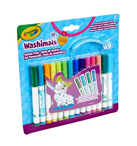 CRAYOLA Washimals 919753.012, Weiß, 14 Stück (1 Stück) von CRAYOLA