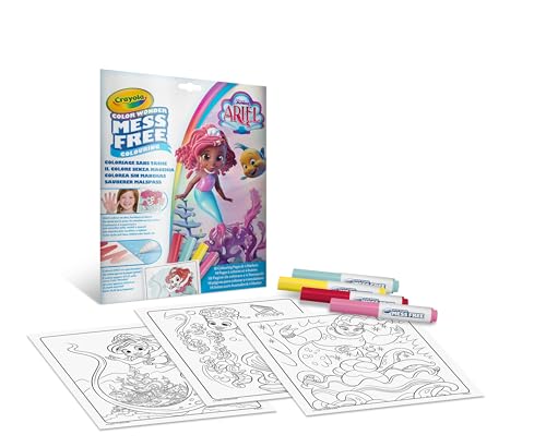 CRAYOLA - Color Wonder, Coloring Set mit 18 Malvorlagen und 4 Filzstiften ohne Flecken, Thema Ariel, Kreative Beschäftigung für Kinder, Alter 3,4,5 Jahre, cod. 75-7018 CRAYOLA - Color Wonder, Coloring Set mit 18 Malvorlagen und 4 Filzstiften ohne Flecken, Thema Ariel, Kreative Beschäftigung für Kinder, Alter 3,4,5 Jahre, cod. 75-7018 von CRAYOLA