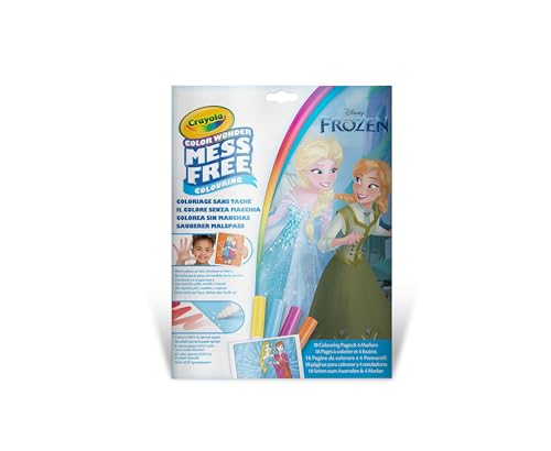 CRAYOLA - Color Wonder, Coloring Set mit 18 Malvorlagen und 4 Filzstiften ohne Flecken, Thema Frozen, Kreative Beschäftigung für Kinder, Alter 3,4,5 Jahre, cod. 75-2664 CRAYOLA - Color Wonder, Coloring Set mit 18 Malvorlagen und 4 Filzstiften ohne Flecken, Thema Frozen, Kreative Beschäftigung für Kinder, Alter 3,4,5 Jahre, cod. 75-2664 von CRAYOLA