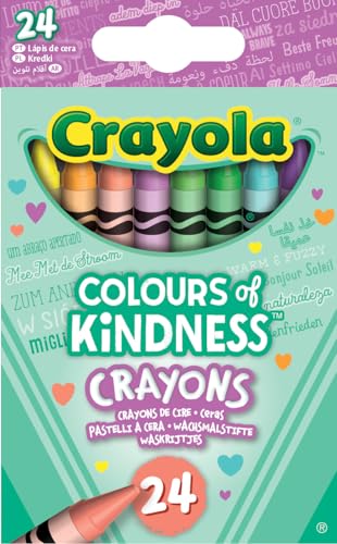 CRAYOLA - Colors of Kindness, 24 Wachsmalstifte, Farben für all Ihre Emotionen, 24 Brillante Farben für Kreative Aktivitäten, 52-1836 von CRAYOLA