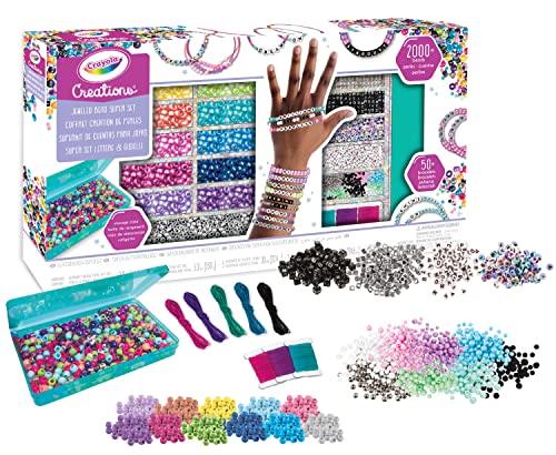 CRAYOLA - Creations, Super Set Buchstaben und Perlen, Kreative Beschäftigung und Geschenk für Mädchen, ab 8 Jahren, 04-2922, Schwarz von CRAYOLA