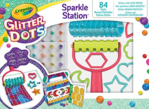 CRAYOLA Glitter Dots - Sparkle Station Set, zum Spielen und Basteln mit dem formbaren Glitzer, kreative Aktivität und Geschenkidee, 04-0804 von CRAYOLA