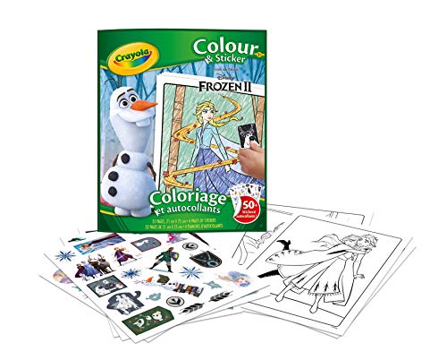 Crayola - Malbuch & Sticker Disney Frozen 2, 32 Seiten und über 50 Sticker, 04-5864G von CRAYOLA