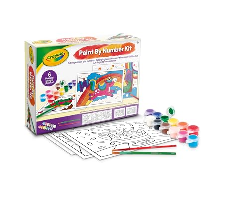 CRAYOLA - Malen-nach-Zahlen Set, Kreative Kinderbeschäftigung mit Tempera, ab 5 Jahren, 04-2949 von CRAYOLA