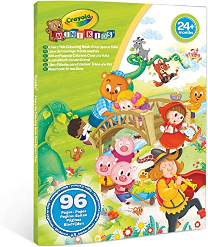 Crayola Mini Kids - Es gab Einmal Malbuch, 96 Seiten und 1 Aufkleberblatt, kreative und pädagogische Aktivität für Kinder ab 24 Monaten, 25-1081 von CRAYOLA