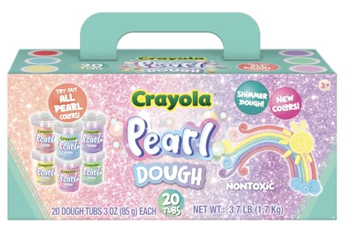 CRAYOLA Pearl & Cosmic Special Effects Teigdosen, 20 Stück x 85 ml, Perlen- und kosmisch schimmernde Teigdosen, Pastellfarben Special Effects Perlenteig CRAYOLA Pearl & Cosmic Special Effects Teigdosen, 20 Stück x 85 ml, Perlen- und kosmisch schimmernde Teigdosen, Pastellfarben Special Effects Perlenteig von CRAYOLA