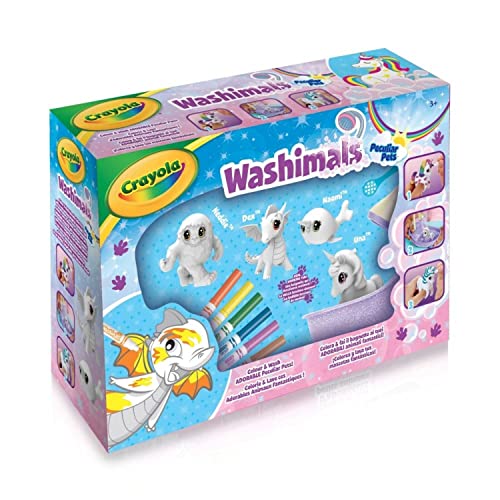 CRAYOLA - Washimals Peculiar Pets Sanctuary - Kreativset - Washimals - Color N Wash - ab 3 Jahren - Mal- und Zeichenspiel von CRAYOLA