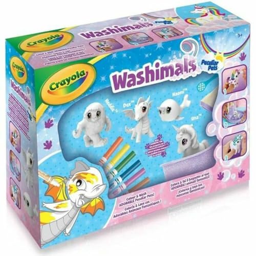 CRAYOLA - Washimals Peculiar Pets Sanctuary - Kreativset - Washimals - Color N Wash - ab 3 Jahren - Mal- und Zeichenspiel von CRAYOLA