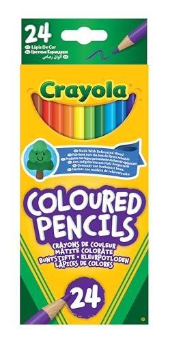 CRAYOLA - Buntstifte, Perfekt zum Zeichnen in Schule und Freizeit, Set mit 24 Sortierten Farben, 3624 von CRAYOLA