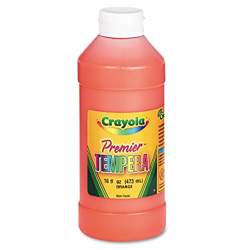 Crayola 541216036 Premier Tempera-Farbe, Orange, 473 ml von CRAYOLA