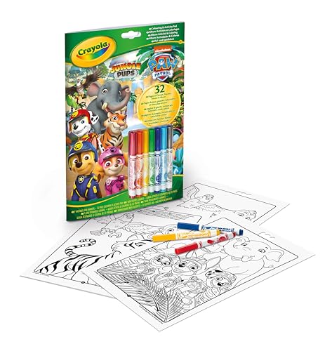 Crayola - Album Aktivität & Ausmalen Paw Patrol, 32 Ausmalseiten und 7 Abwaschbare Mini-Filzstifte, 04-6918G Crayola - Album Aktivität & Ausmalen Paw Patrol, 32 Ausmalseiten und 7 Abwaschbare Mini-Filzstifte, 04-6918G von CRAYOLA