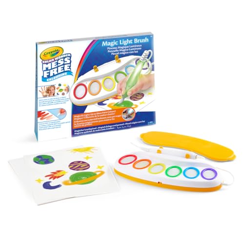 Crayola Color Wonder Magic Light Brush, Pinsel zum Malen ohne Flecken, Geschenkidee für Kinder ab 3 Jahren, Internationale Version, 75-7131 von CRAYOLA