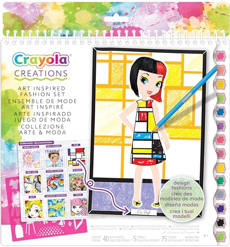 CRAYOLA Creations - Malbuch Kunst und Mode Kollektion, Kreative Beschäftigung und Geschenk für Mädchen, ab 8 Jahren, 26200 von CRAYOLA