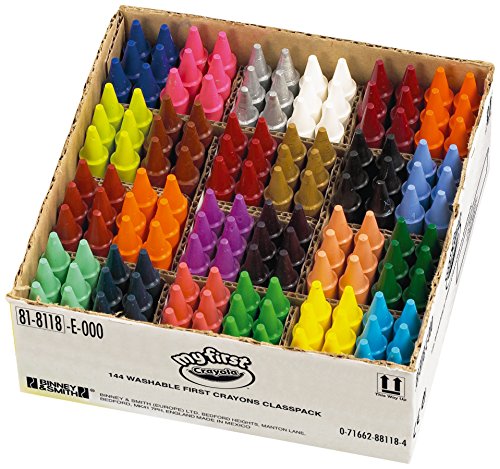 CRAYOLA Education – My First, Wachsmalstifte, Classpack, Wachsfarben für Die Frühe Kindheit, 144-teiliges Set, Ideal für Kindergarten und Kinderzimmer von CRAYOLA