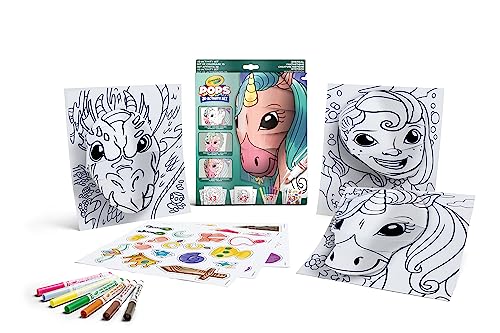 Crayola POPS - 3D-Aktivitätsset, zum Ausmalen und Erstellen von 3D-Bildern, kreative Beschäftigung und Geschenk für Kinder, Thema Mystische Kreaturen, ab 6 Jahren, 04-2803 von CRAYOLA