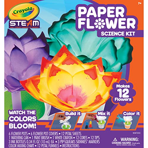 Crayola Paper Flower Science Kit, Color Changing Flowers, Gift for Kids Ages 7, 8, 9, 10 von CRAYOLA