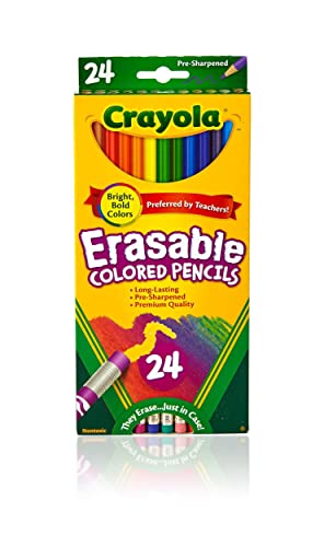 CRAYOLA Radierbare Buntstifte, 24 Stück von CRAYOLA