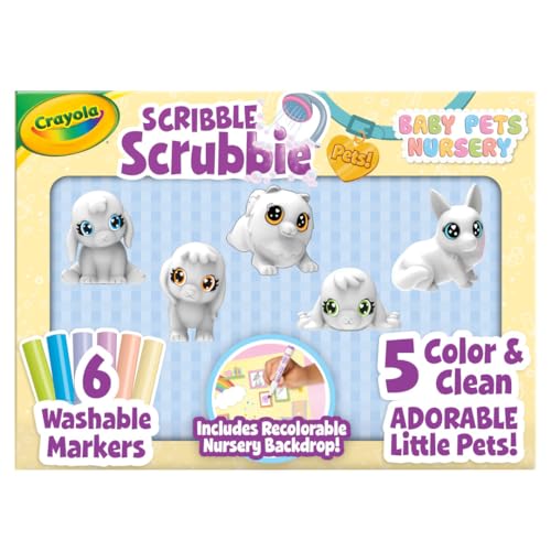 Crayola Scribble Scrubbie Baby-Kinderzimmer, Geschenk für Mädchen und Jungen, ab 3 Jahren von CRAYOLA