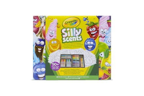 Crayola Silly Scents Wachsmalkreiden und Filzstifte Kinder Auswaschbar, 32-teiliges Malstifte Set, Ungiftige Filzstifte mit konischer Spitze, Bastel Set, Farbstifte Set zum Malen, Malstifte ab 3 Jahre von CRAYOLA