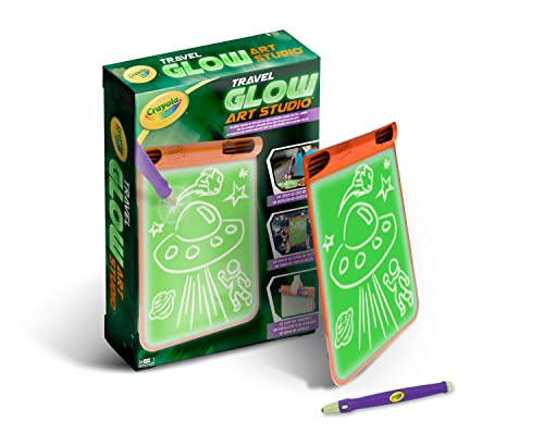 Crayola - Travel Glow Art Studio, Leuchttafel, Spiel und Geschenk für Kinder, ab 6 Jahren, 04-2506 von CRAYOLA