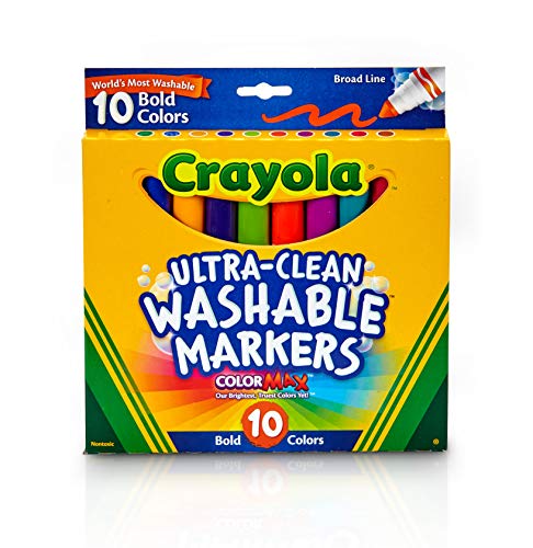 Crayola Ultraclean Broadline Fettmarker, 10 Stück Crayola Ultraclean Broadline Fettmarker, 10 Stück von CRAYOLA