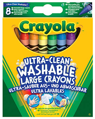 Crayola – Wachsmalstifte, 8 Stück, für Schule und Kreative Aktivitäten, 8 Farbtönen, 52-3282 von CRAYOLA