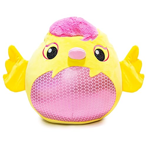 SquishPets - Kuscheltier Big Dusty, Plüschvogel Plüschtier 30 cm zum Kuscheln und Spielen von SquishPets