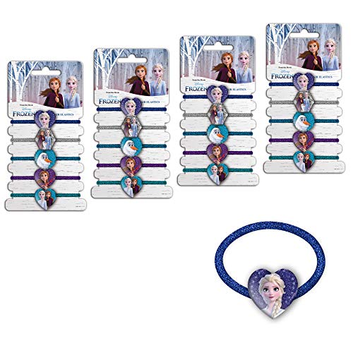 CRAZE FROZEN II Hair Elastics Haar Accessoires Kinder Haargummis Haarbänder Haarschmuck Mega-Set 29626 von CRAZE