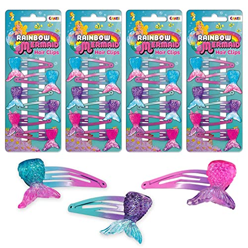 CRAZE Accessoires Mermaid Hair Clips Megaset 24 Haarspangen Meerjungfrau Haarklammern Haarschmuck für Kinder 29640 von CRAZE