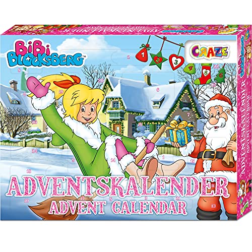 CRAZE Adventskalender BIBI BLOCKSBERG verhexte Abenteuer 3D Specials Kinderschmuck Haarschmuck Kinder Weihnachtskalender mit tollen Überraschungen 25291 von CRAZE