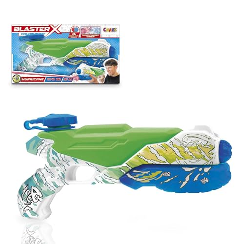 CRAZE Blaster-X Water Guns Large - Wasserpistole für Kinder 40cm, Wasserspritzpistole mit Farbtabletten Schussweite 10m, Wasser Kampf Spielzeug von CRAZE