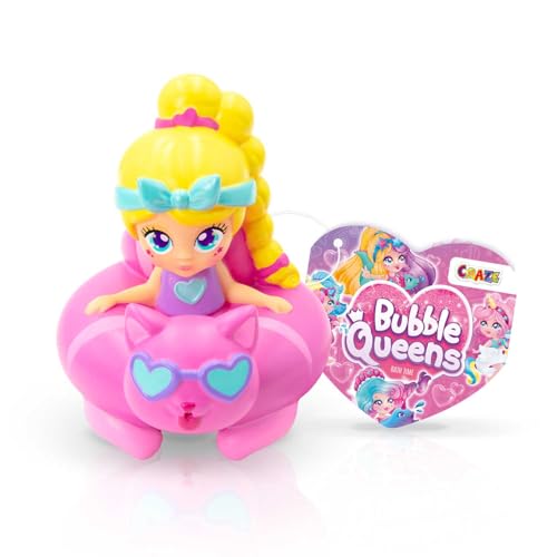 CRAZE Bubble Queens - Squishy Badewannenspielzeug für Kinder, 1x Bunte Figur mit schwimmenden Ring, Baby Badespielzeug mit Spritzfunktion CRAZE Bubble Queens - Squishy Badewannenspielzeug für Kinder, 1x Bunte Figur mit schwimmenden Ring, Baby Badespielzeug mit Spritzfunktion von CRAZE