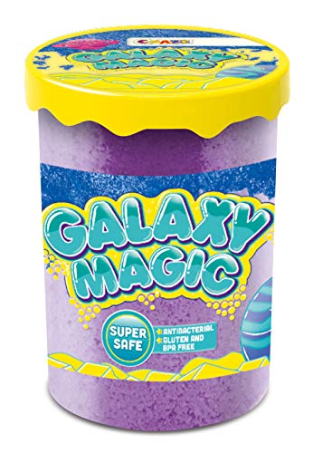 CRAZE Galaxy Magic 40g Schaumartige Knetmasse in Dose Knete mit Schmelzeffekt Galaxienstaub 24461, bunt von CRAZE