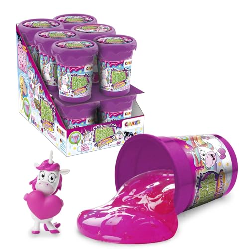 CRAZE Magic Slime Unicorn 12er Pack - Kinderschleim mit Glitter-Effekt, Einhorn Spielfiguren Schleim Kinder Mehrfarbig, Slime-Set mit Überraschungen von CRAZE