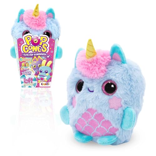 CRAZE Plush Pop Cones Sugar – Popcorn-Duft Plüschfigur für Kinder – Kuscheltier mit BFF-Armband in Popcorn-Verpackung – Kawai Geschenkidee ab 3 Jahren CRAZE Plush Pop Cones Sugar – Popcorn-Duft Plüschfigur für Kinder – Kuscheltier mit BFF-Armband in Popcorn-Verpackung – Kawai Geschenkidee ab 3 Jahren von CRAZE