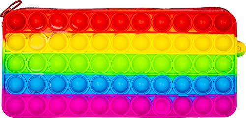 CRAZE PressNPop Pencil Case Press N POP, Fidget Toy sensorisches Anti Stress Spielzeug für Kinder Erwachsene Bubble Set Herzform Bunte Motive , wunderschöne Farbkombinationen von CRAZE