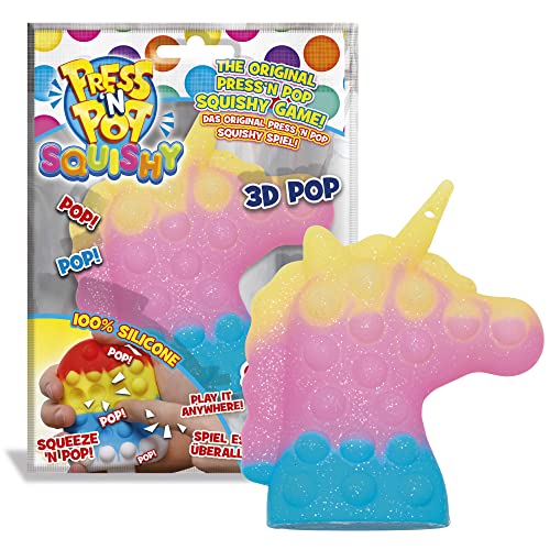 Press N Pop Craze PressNPop Squishy, Fidget Toy sensorisches Anti Stress Spielzeug für Kinder Erwachsene Bubble Set Herzform Bunte Motive 42014, wunderschöne Farbkombinationen von CRAZE