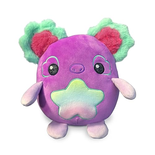 SquishPets Medium - Kuscheltier Chika , Plüschtier mit Doppelohren 19 cm zum Kuscheln und Spielen von SquishPets