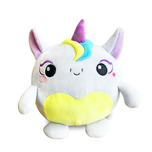 SquishPets Medium - Kuscheltier Moonish , Einhorn-Plüschtier , Plüschtier 19 cm zum Kuscheln und Spielen von SquishPets