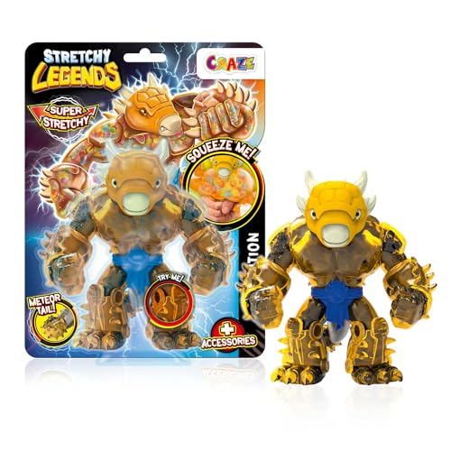 CRAZE Stretchy Legends D'Molition - Elastische Actionfiguren für Kinder, Dehnbare Superhelden Figuren zu Sammeln mit Schleimfüllung von CRAZE