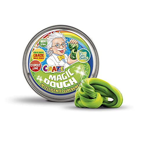 Craze Magic Dough Set Expert Professor Intelligent Modelling Clay 70 g Modelling Clay in Tin Children's Clay Special Effect 6 Variants Modelling Clay from 2 Years 35245 ,Assorted von Magic Dough