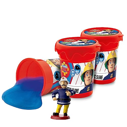 CRAZE Toys 3x150g Craze Magic Slime FEUERWEHRMANN SAM Fireman 3X 150g Schleim für Kinder Kinderzimmer 3er Schleimset mit Spielfiguren 17296, bunt von CRAZE