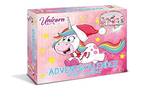 CRAZE UNICORN - Einhorn Adventskalender Kinder, Spielzeug Adventskalender Mädchen mit Einhorn Spielzeug & Zubehör von CRAZE