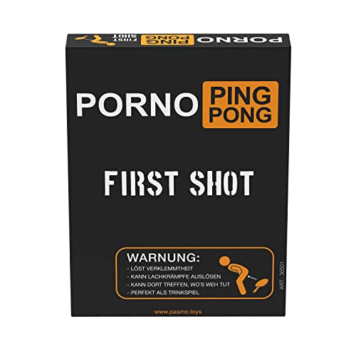 PASMO Porno Ping Pong FIRST SHOT - Versaute Trinkspiel Karten, JGA Spiele für Erwachsene, Party Kartenspiel 36501 von CRAZE