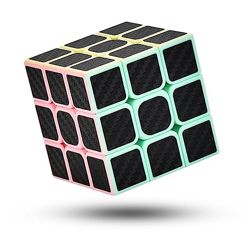 CREADY® Zauberwürfel 3X3 Speed Cube - Einfaches Drehen & Glatt Spiel, Super-haltbarer Aufkleber mit Lebendige Farben, Magic Cube, dunkel hell von CREADY