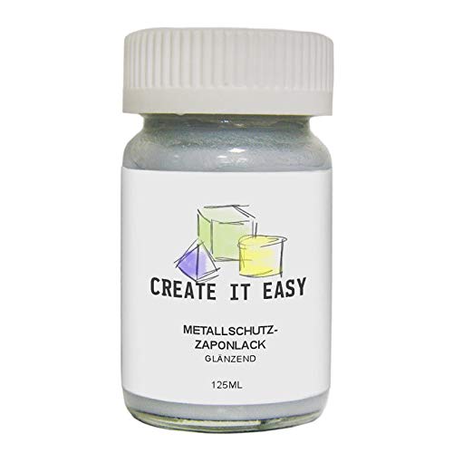 CREATE IT EASY NEU Metallschutzlack / Zaponlack 125ml glänzend (lösungsmittelhaltig) von CREATE IT EASY