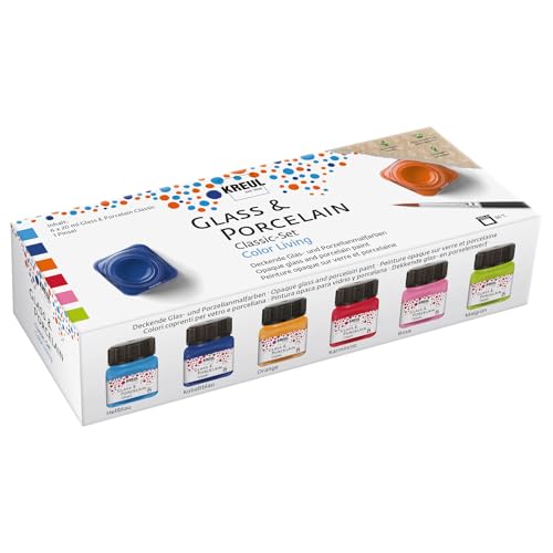 CREATIV DISCOUNT Glas & Porzellan- / Keramik-Marker - Classic Set Color Living 6 x 20 ml von CREATIV DISCOUNT